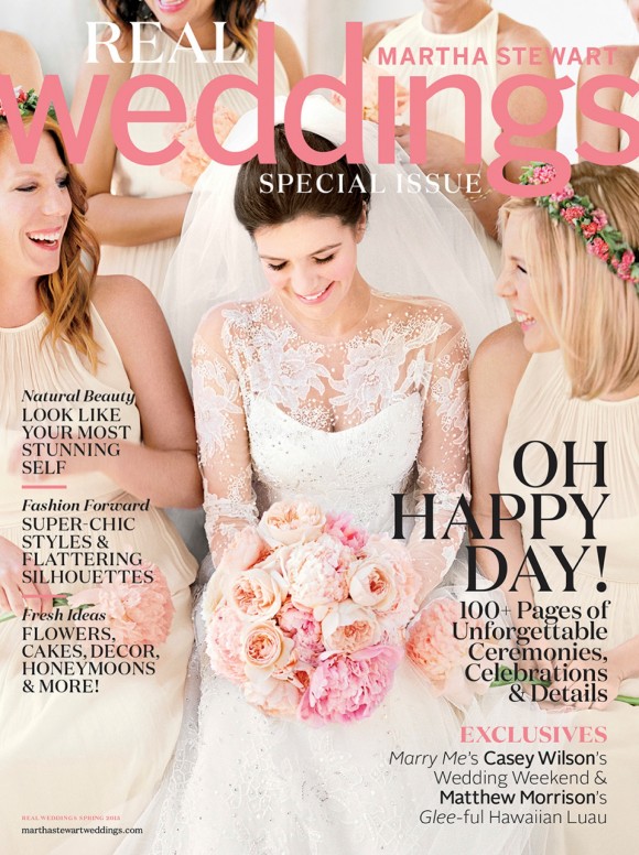 FEATURED! Martha Stewart Weddings Magazine: Carlie & Gabe | Delbarr ...